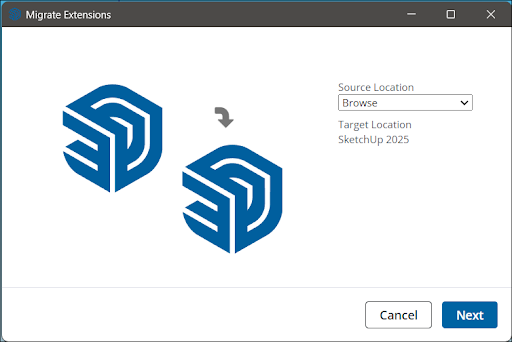 Sketchup Extension Migrator